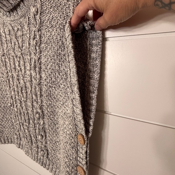 Nula Bug cotton blend turtleneck cable knit sleeveless sweater size US 8 - Picture 6 of 15